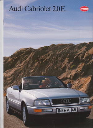 Audi Cabriolet 2.0 E Autoprospekt