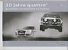Audi 30 Jahre quattro Prospekt 2010