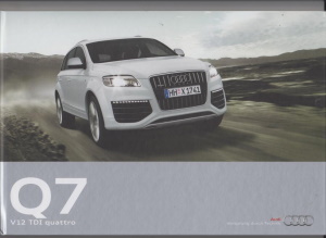 Audi Q7 V12 TDI quattro Prospekt 2009
