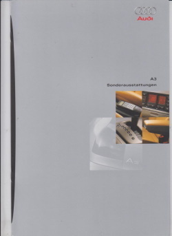 Audi A3 Ausstattungen 1996 Prospekt