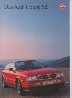 Audi Coupe S2 Autoprospekt 1991