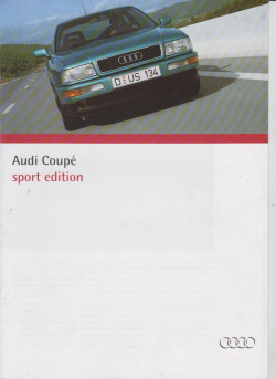 Audi Coupe Sport Edition Prospekt 1994