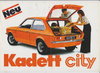 Opel Kadett  C City  1975 Autoprospekt