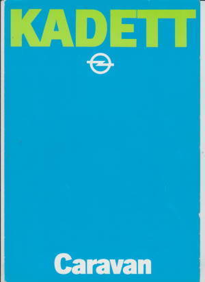 Opel Kadett  D Caravan 1980  Autoprospekt
