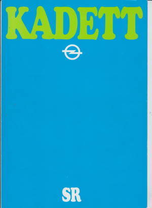 Opel Kadett D SR  September 1979 Autoprospekt