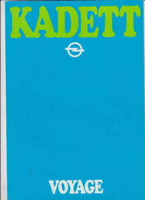 Opel Kadett D Voyage 1980 Autoprospekt