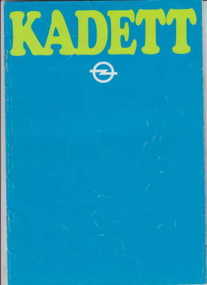 Opel Kadett D Autoprospekt 1979