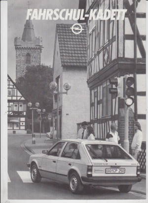 Opel Kadett D Fahrschule PRospekt  1982