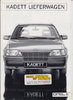 Opel Kadett E 1985 Lieferwagen Broschüre