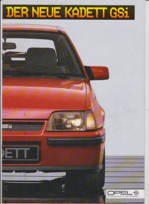 Opel Kadett E 1984 Autoprospekt