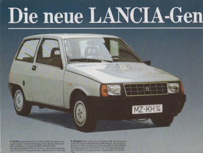Lancia Programm Prospekt 80er J