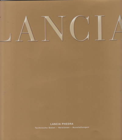 Lancia Phedra Prospekt 2002