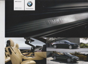 BMW 6er Coupe  Cabrio Prospekt Individual 2008