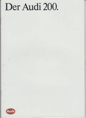 Audi 200 Autoprospekt 1984