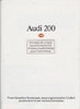 Audi 200 Autoprospekt 1988