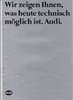Audi Programm Autoprospekt 1982