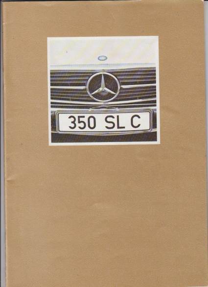 Mercedes 350 SLC Autoprospekt 1971