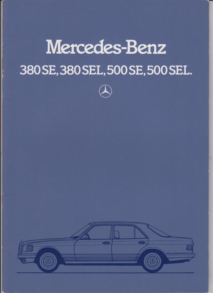 Mercedes S Klasse Autoprospekt 1982