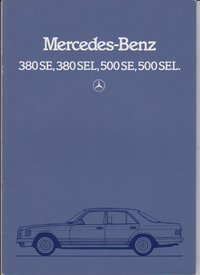 Mercedes S Klasse Autoprospekt  1982