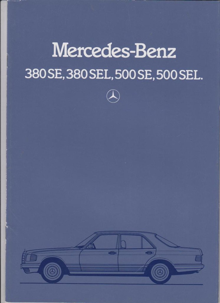 Mercedes S Klasse Autoprospekt 1983