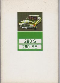 Mercedes S Klasse Prospekt 1972 F
