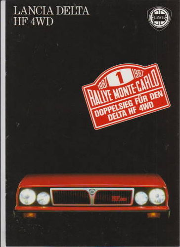 Lancia Delta HF 4WD 1987 Prospekt