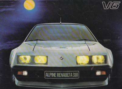 Renault Alpine A 310 V6 alter Prospekt
