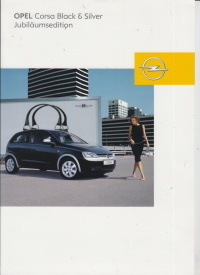 Opel Corsa Black Silver Prospekt 2002