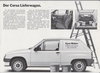Opel Corsa Lieferwagen Prospekt 1986