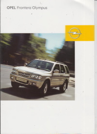 Prospekt Opel Frontera Olympus 2002