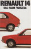 Renault 14 - R 14 alter Autoprospekt