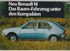 Renault 14 - R 14 alter Autoprospekt