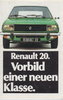 Renault  20 - R20 alter Autoprospekt