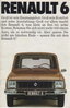 Renault 6  alter Autoprospekt