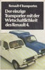 Renault 4 Transporter alter  Prospekt