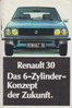 Renault 30 Auto-Prospekt für den Fan