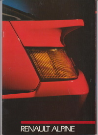 Renault Alpine Autoprospekt