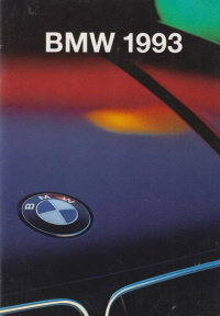 BMW PKW Programm  Prospekt 1993