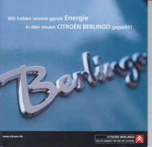 Citroen Berlingo Autoprospekt 2003