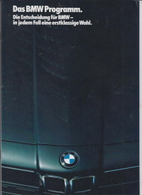 BMW Programm  Prospekt 1985