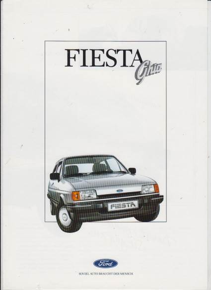 Ford Fiesta Ghia 1987 Prospekt
