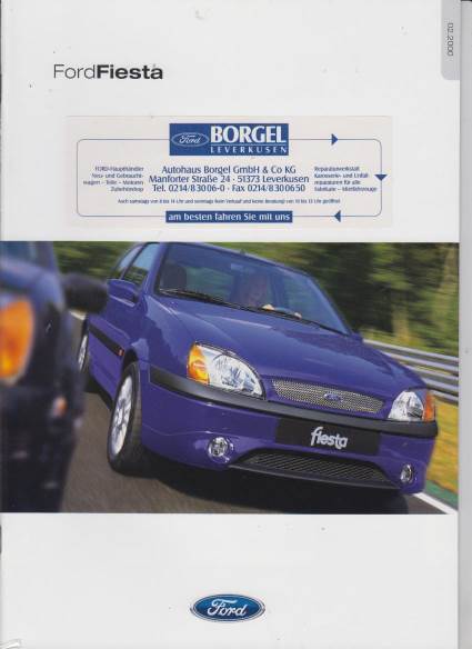Ford Fiesta Autoprospekt Februar 2000