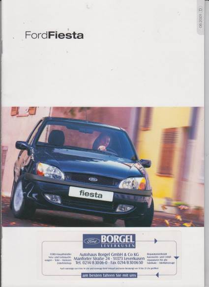 Ford Fiesta Autoprospekt 2001