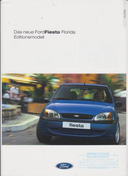 Ford Fiesta Florida 2000 Prospekt