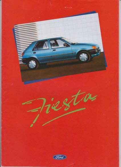 Ford Fiesta 1990 Prospekt mit XR2i