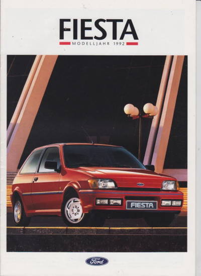 Ford Fiesta 1992 toller Prospekt