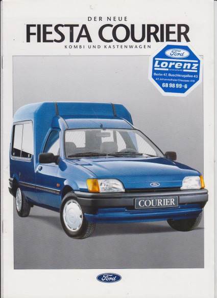 Ford Fiesta Courier 1992 Prospekt