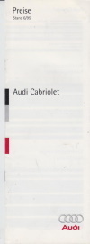 Audi Cabriolet Preisliste 1995