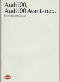 Audi 100 Autoprospekt  1 - 1988
