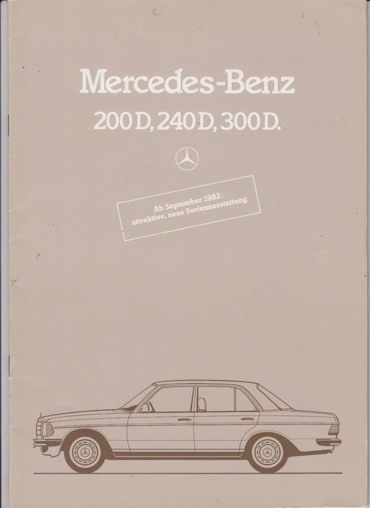 Mercedes W 123 Prospekt 1982